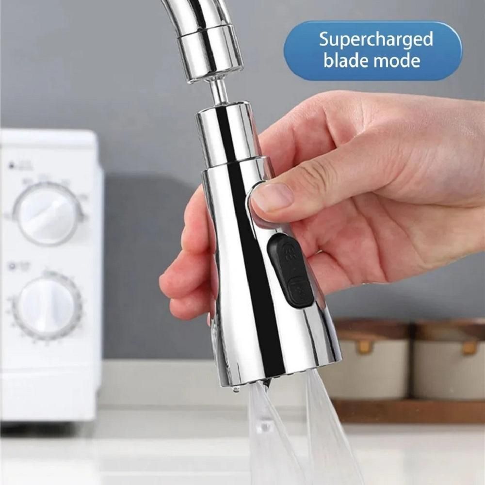 3-Mode Kitchen Sink Faucet – Adjustable Spray Head with Water Saving Control
