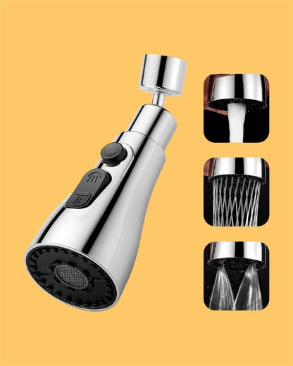 3-Mode Kitchen Sink Faucet – Adjustable Spray Head with Water Saving Control